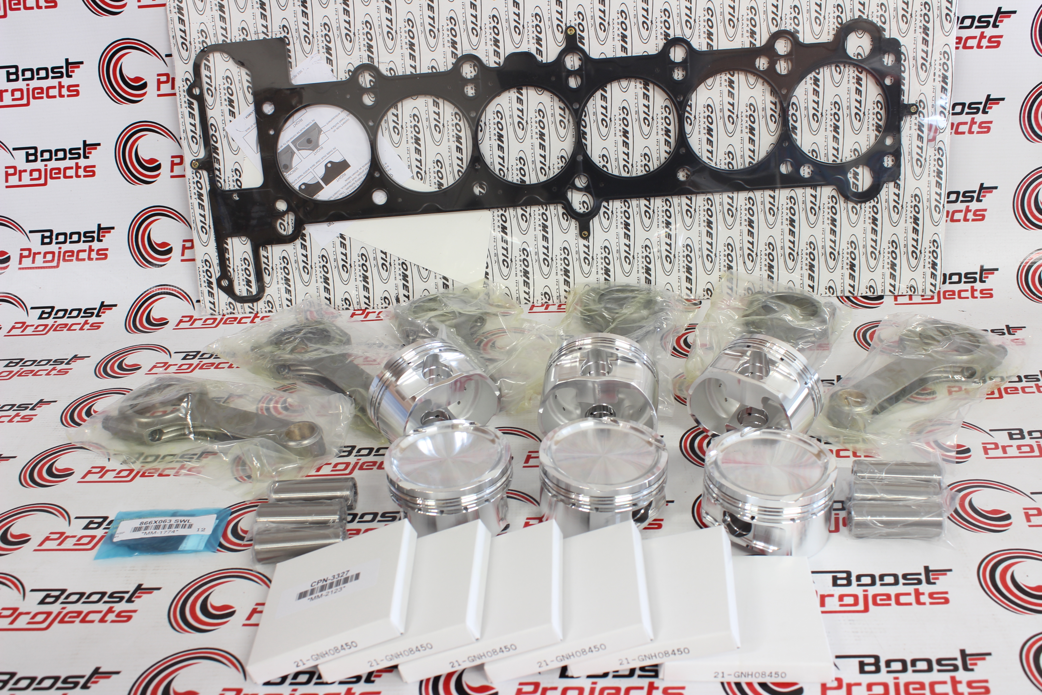 CP Piston 85mm 8.51 Eagle Rods Cometic Head Gasket ARP Studs Set for
